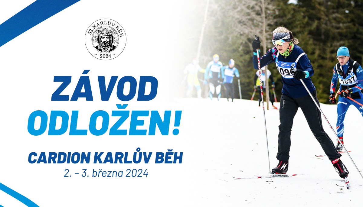 Jsme nuceni přesunout 53. ročník  CARDION Karlova běhu / We are forced to move the 53rd CARDION Karlův běh
