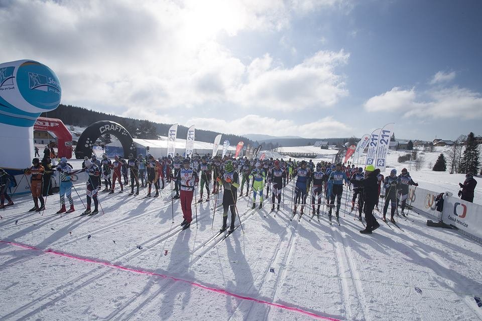 Řazení na start ČT Šumavského skimaratonu 2019